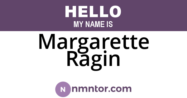 Margarette Ragin