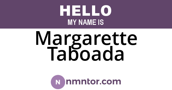 Margarette Taboada