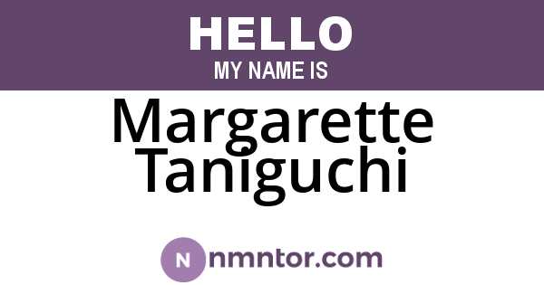 Margarette Taniguchi