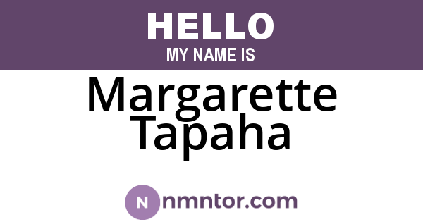 Margarette Tapaha