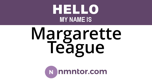 Margarette Teague