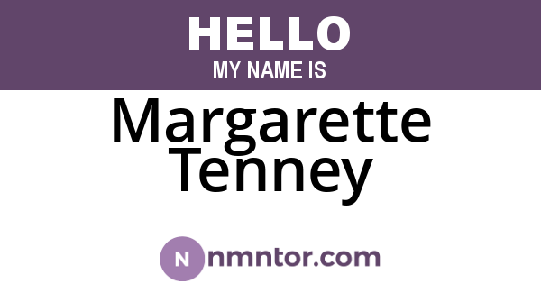 Margarette Tenney