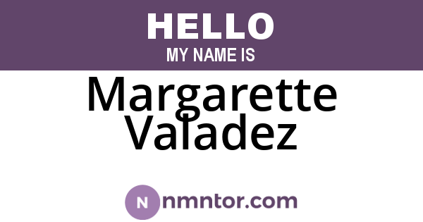 Margarette Valadez