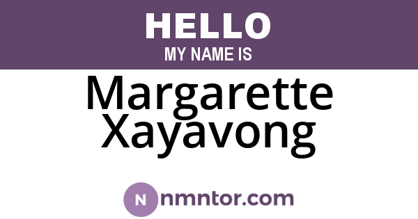 Margarette Xayavong