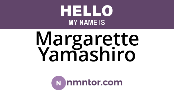 Margarette Yamashiro