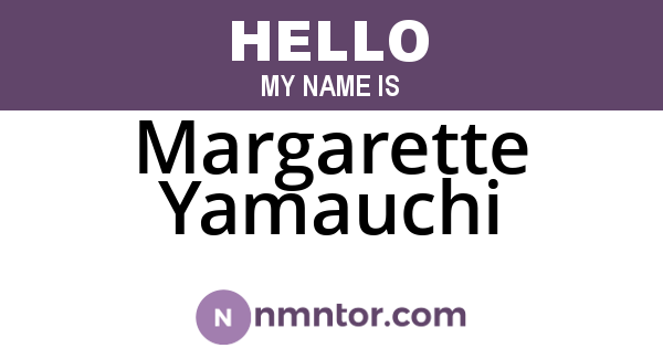 Margarette Yamauchi