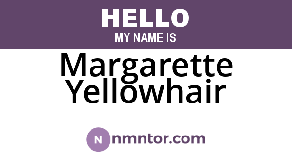 Margarette Yellowhair