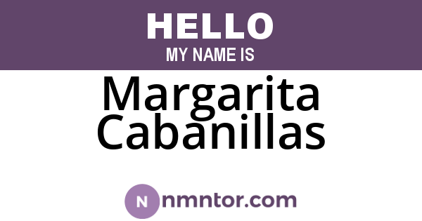 Margarita Cabanillas