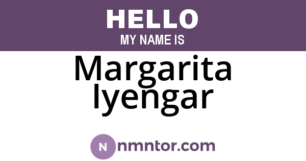 Margarita Iyengar