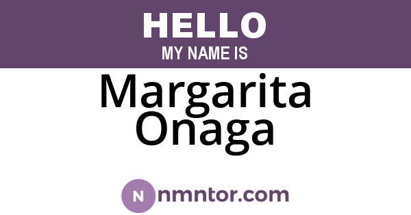 Margarita Onaga