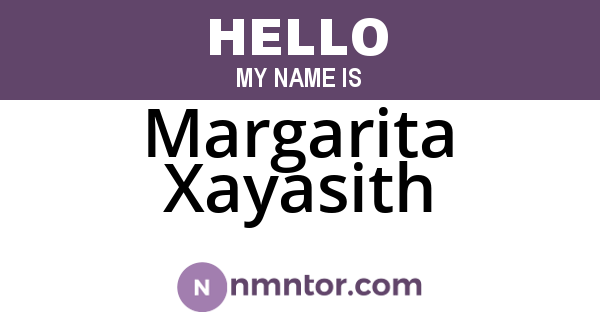 Margarita Xayasith