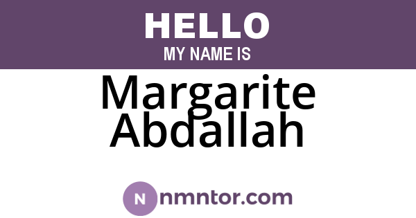 Margarite Abdallah