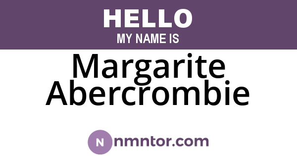 Margarite Abercrombie