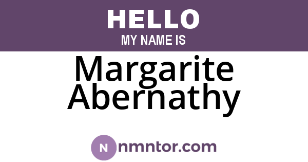 Margarite Abernathy