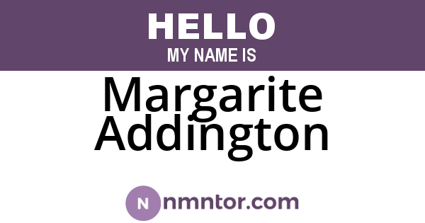Margarite Addington