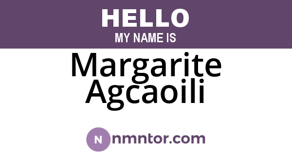 Margarite Agcaoili