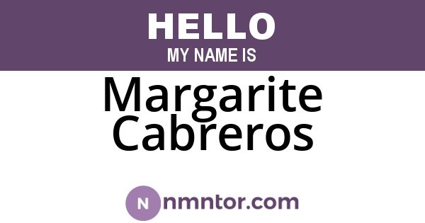 Margarite Cabreros