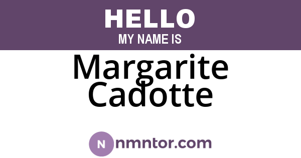 Margarite Cadotte