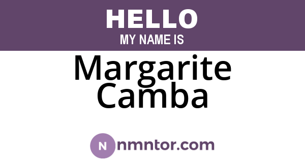 Margarite Camba