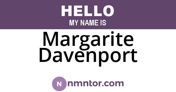 Margarite Davenport