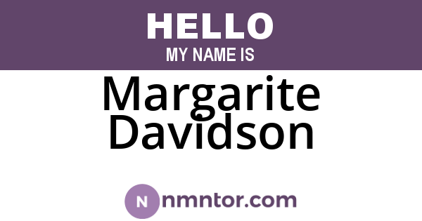 Margarite Davidson