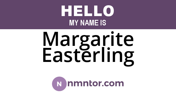 Margarite Easterling