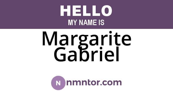 Margarite Gabriel