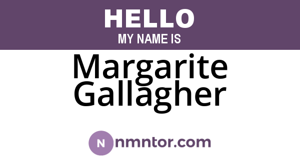 Margarite Gallagher