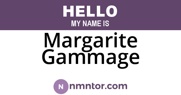 Margarite Gammage