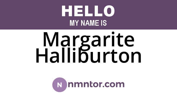 Margarite Halliburton