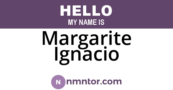 Margarite Ignacio