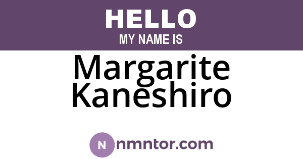 Margarite Kaneshiro