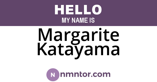 Margarite Katayama