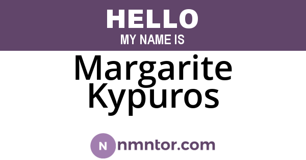 Margarite Kypuros