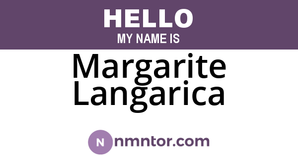 Margarite Langarica