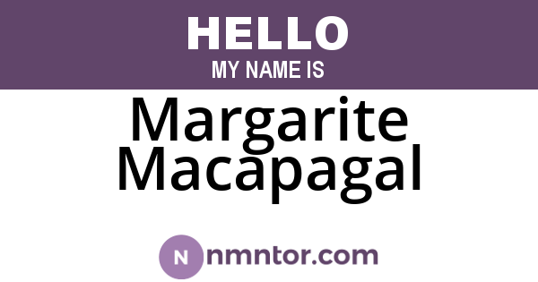 Margarite Macapagal