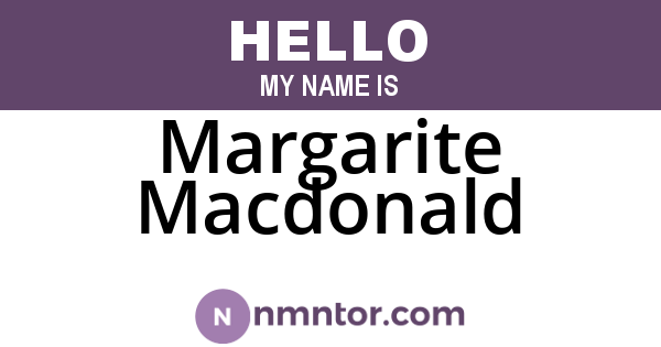 Margarite Macdonald