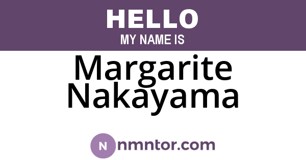 Margarite Nakayama