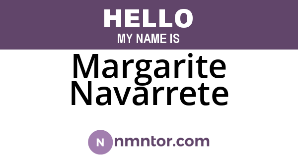 Margarite Navarrete