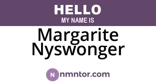 Margarite Nyswonger
