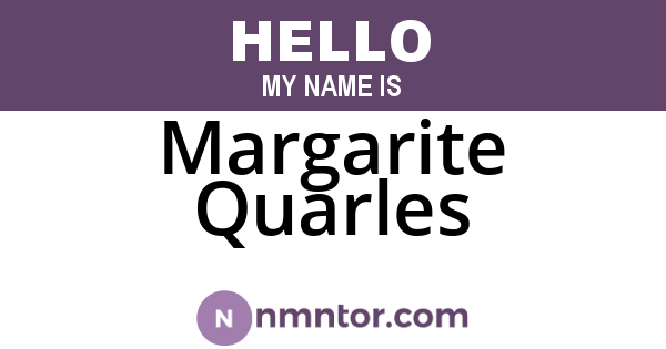 Margarite Quarles