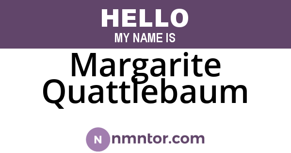 Margarite Quattlebaum