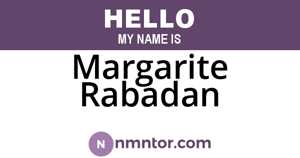 Margarite Rabadan