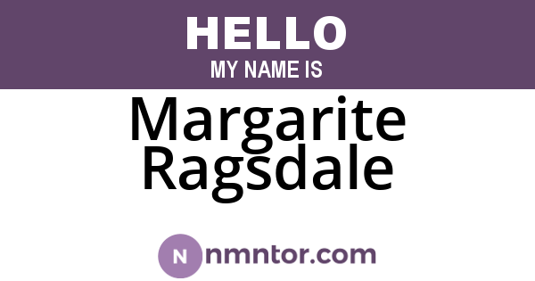 Margarite Ragsdale