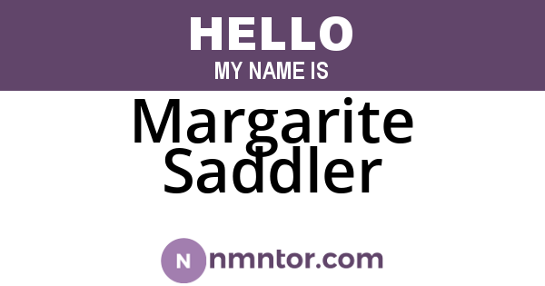 Margarite Saddler