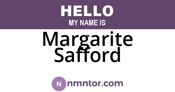 Margarite Safford
