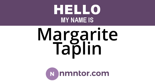 Margarite Taplin