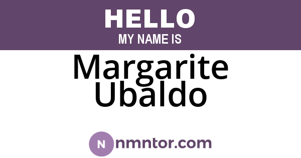 Margarite Ubaldo