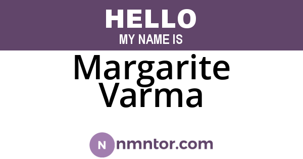 Margarite Varma
