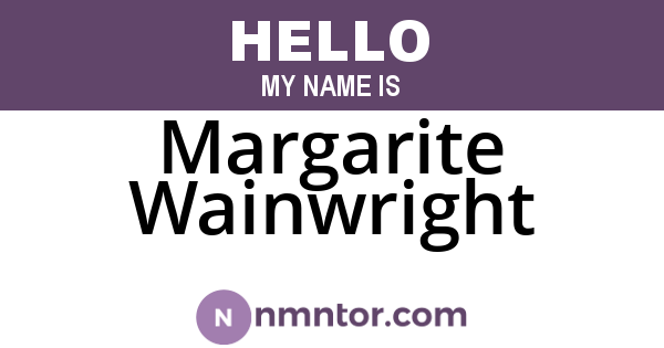 Margarite Wainwright